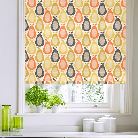 add personal touches to kitchen with roman blinds