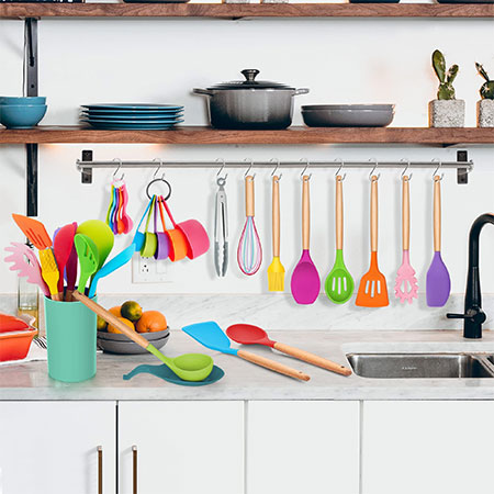 colourful kitchen accessories