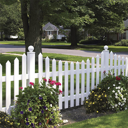 The trick to finishing off a fence is to add fence caps on top of some or all the fence posts