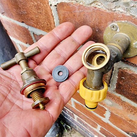 how to replace outdoor tap washer