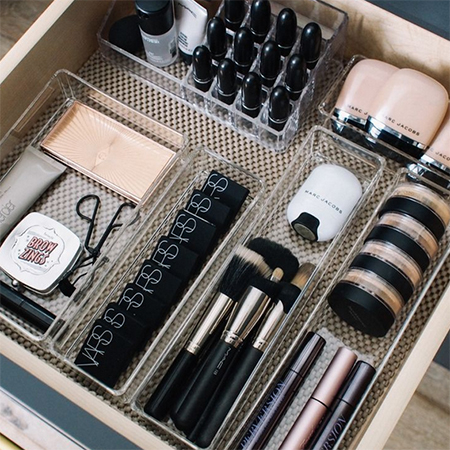 how to organise makeup
