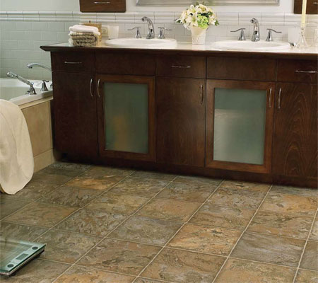 Warm up a bathroom with the right flooring 