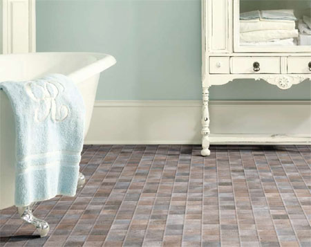 Warm up a bathroom with the right flooring 