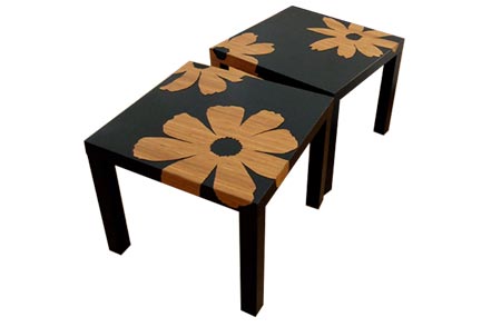 Revamp a coffee or side table with self adhesive vinyl contactpaper