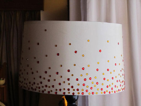 Dress up a lampshade