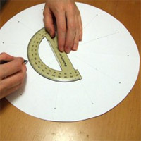 Upholstery pin clock you can make