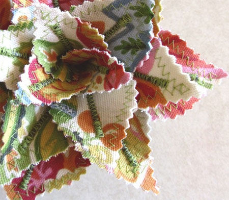 Create your own floral arrangements with fabric