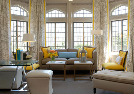 decorate with grey yellow blue