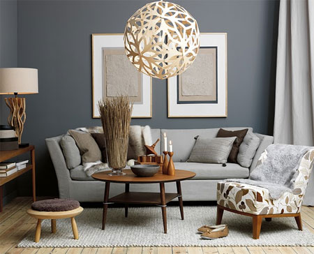 decorate with grey white brown