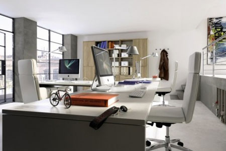 decorate with grey home office