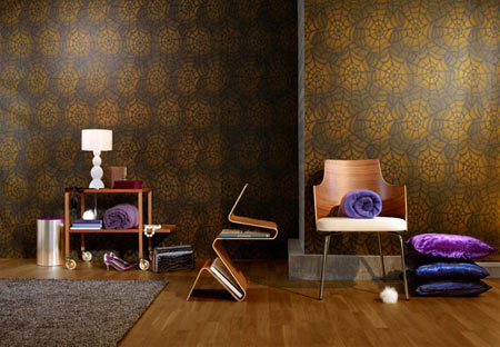 Go large with wallpaper designs with bold large scale pattern