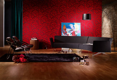 Go large with wallpaper designs with bold large scale pattern