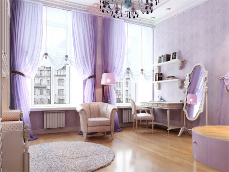 Paint your home in shades of purple lilac