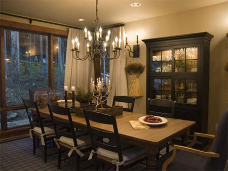 Stylish dining room ideas for a home dark wood