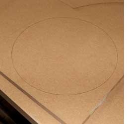 How to cut a circle in timber or board