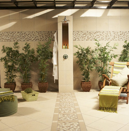 Create an outdoor sanctuary with tiles