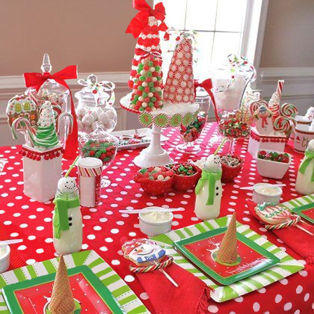 HOME DZINE Home Decor | Decorate the Christmas dining table