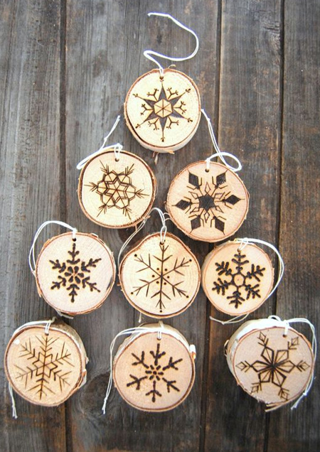 HOME DZINE Craft Ideas | Great way to use wood slices