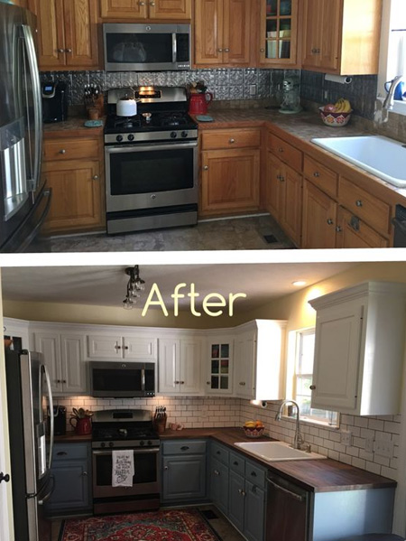 HOME DZINE Kitchen | Before and after kitchen renovations