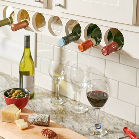 HOME DZINE Kitchen | Handy Space Saving Wine Rack
