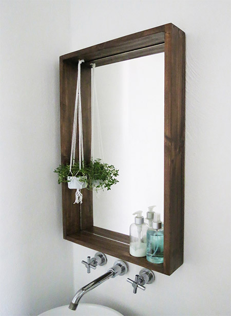 HOME DZINE Bathrooms | Box Frame Bathroom Mirror