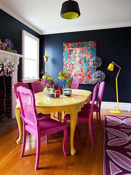 HOME DZINE Home Decor | Add Colour to a Bland Dining Room Table