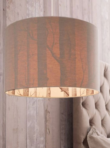 add wallpaper to lampshade