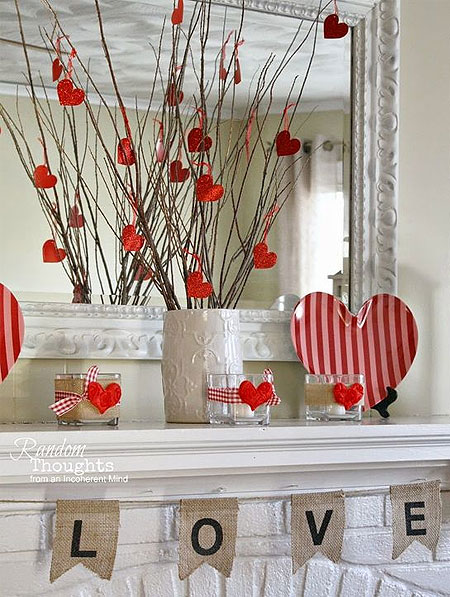 HOME DZINE Craft Ideas | Valentine Decor Ideas