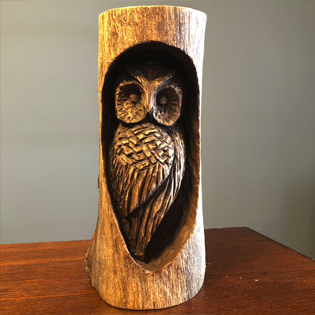 carving dremel wood rotary tool easy owl carve multitool deb maurer dzine carvings branch brilliant found shows tree