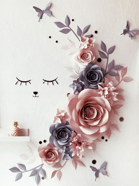 flower designs for walls