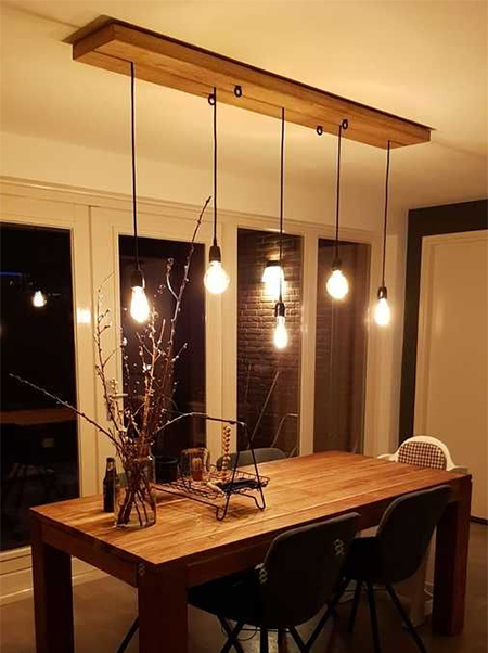 Use Reclaimed Wood for Lighting for a Home