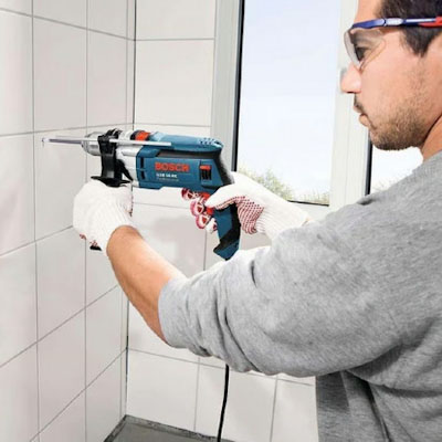 how to drill through tiles