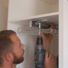 diy wardrobe or built in closet cupboards