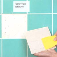 Replacing a broken tile 