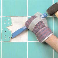 Replacing a broken tile 