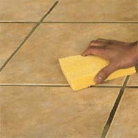 Replacing a broken floor tile 