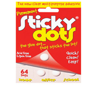 sticky dots craft glue