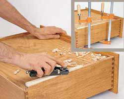 Repair a drawer bottom