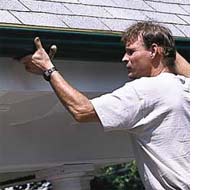 DIY gutter installation